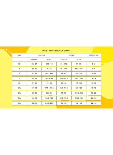 Sweet sweat shop size chart