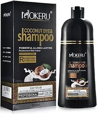 Mokeru Hair Color Shampoo Natural Coconut Oil Hair Dye Long Lasting 500ML