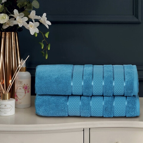 Ocean blue bath online towels