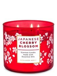 Bath &amp; Body Works- Japanese Cherry Blossom 3-Wick Candle, 411 GM