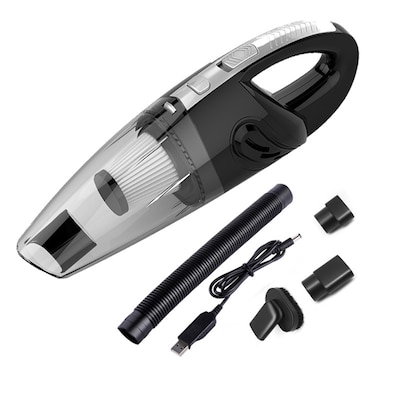 Fresh Fab Finds Black Powerful Handheld Car Vacuum Cleaner - 120W, 8000PA,  Cordless, Wet/Dry, Accessory Kit