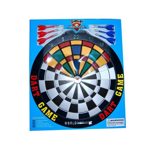 Amusive Dartboard and Dart Set Multicolour 15 PCS