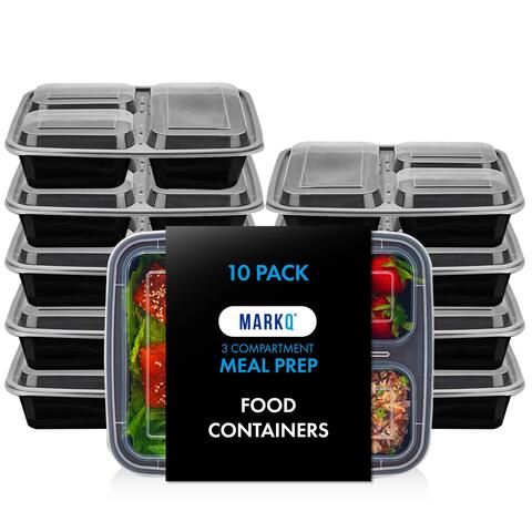 Freshware Meal Prep Containers [15 Pack] 1 Compartment Food Storage  Containers with Lids, Bento Box, BPA Free, Stackable,  Microwave/Dishwasher/Freezer