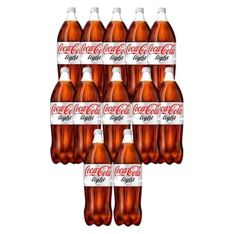 Coca-Cola Light Carbonated Soft Drink 1L Pack of 12