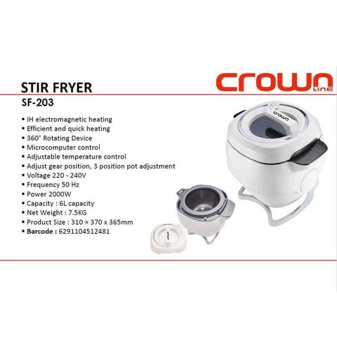 Crownline Stip Fryer SF-203 Multicolour 2000W