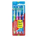 Buy Colgate Extra Clean Toothbrush Pack of 4 in Kuwait