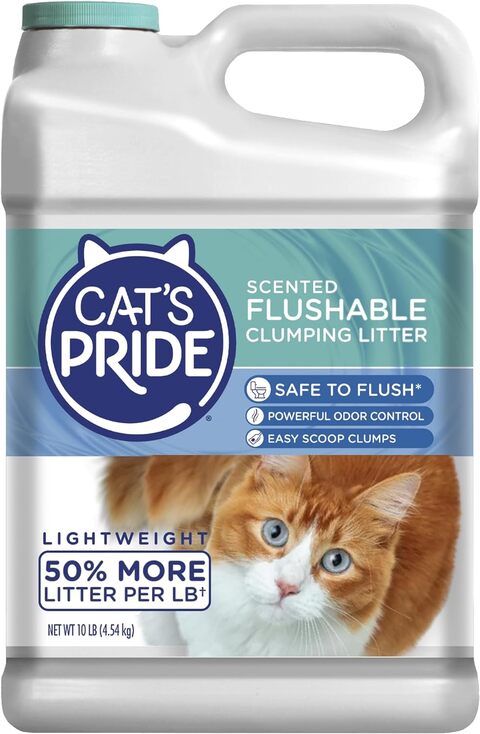 Cat s Pride Lightweight Clumping Cat Litter Flushable 10lb