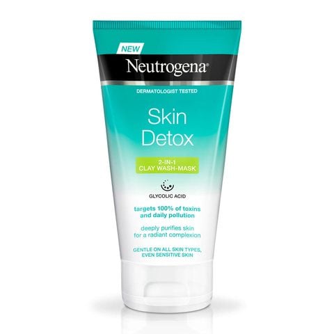 Neutrogena Facial Wash Skin Detox Clarifying Clay Wash Mask 150ml