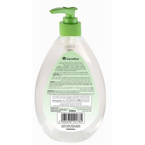 Carrefour Original Anti-Bacterial Hand Sanitizer 250ml