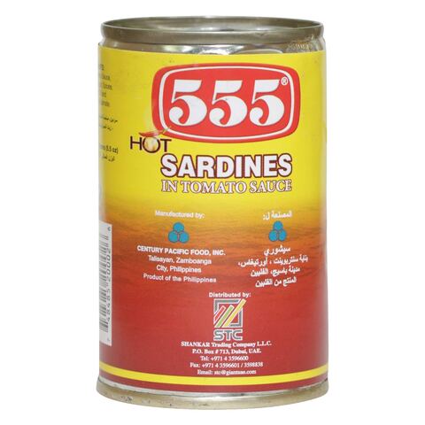 555 Hot Sardine 155g