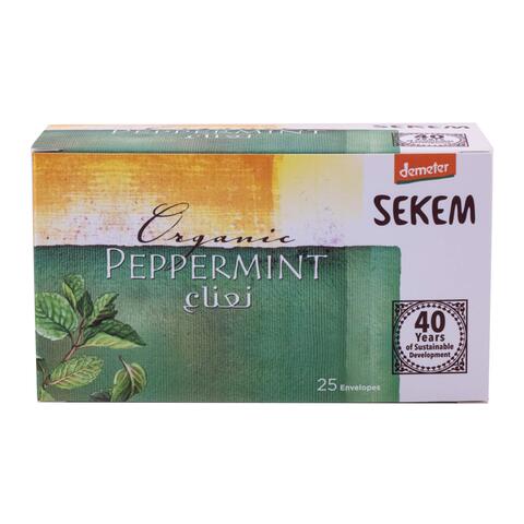 Sekem Organic Peppermint Flavour Herbal Tea Bags - 25 Tea Bags