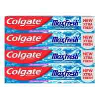 Colgate Max Fresh Cool Mint Fresh Breath Toothpaste 75ml Pack of 4