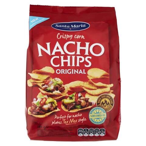 Santa Maria Original Crispy Corn Nacho Chips 185g