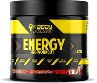 Body Builder Energy Pre-Workout + BCAA - Boost Energy, Endurance, &amp; Recovery - Formulated For Lean Muscle &amp; Strength Gains - No Lactose, Soy, Gluten, Or Added Sugar (Cola, 30 Servings)