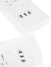Philips 4-Way Extension Socket With 3 USB Port 2m