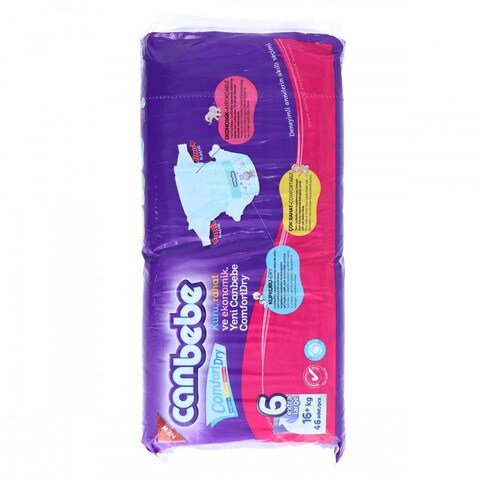 6 Canbebe Jumbo 11-25kg Extra Large 46 Diapers
