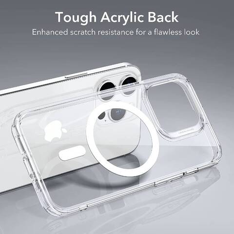 Protective Shockproof Military-Grade Protection, Scratch-Resistant MagSafe Case Cover For iPhone 14 Pro Clear