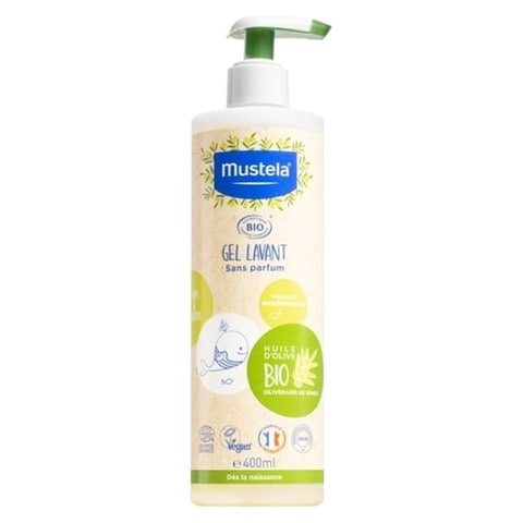 Buy Mustela Bio-Cleansing Gel With Olive Oil And Aloe Vera Clear 400ml ...