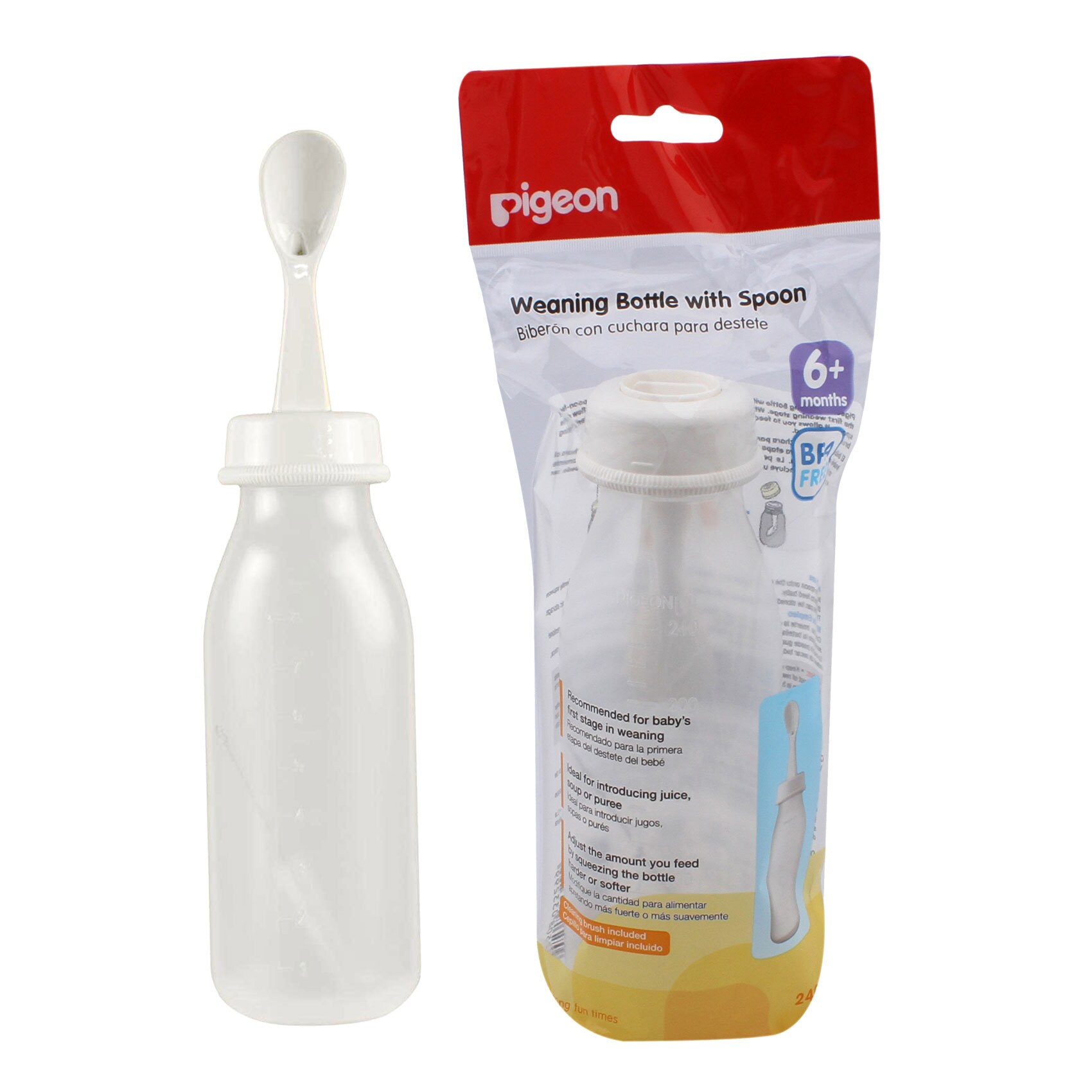 Pigeon weaning bottle with best sale spoon 120ml