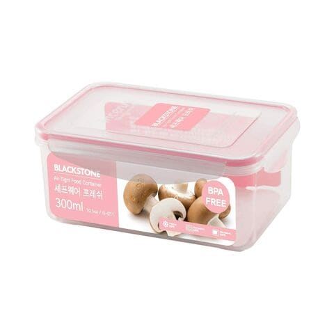 Blackstone Air-Tight Food Container IS011 Clear/Pink 300ml