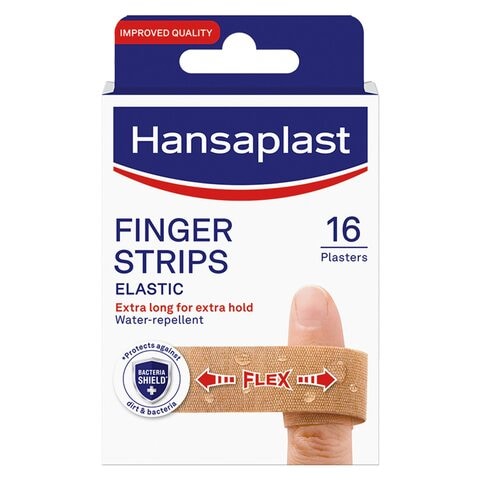 Hansaplast Elastic Finger Plasters Extra Flexible And Hold Strips 16 PCS