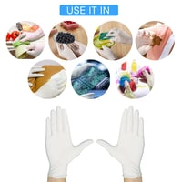 Gloves - Powder Free/Disposable - Food Prep Cooking Gloves/Kitchen Food Service Cleaning Gloves Size Large, Pack of 100