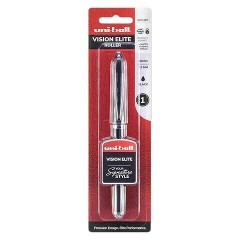 Uniball Vision Elite Roll Pen Black 0.5Mm