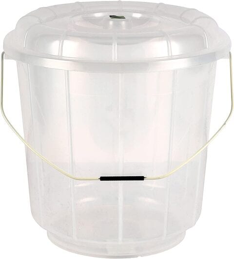 Large clear plastic clearance bucket