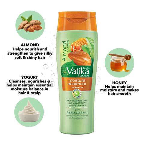 Dabur Vatika Naturals Moisture Treatment Shampoo White 200ml