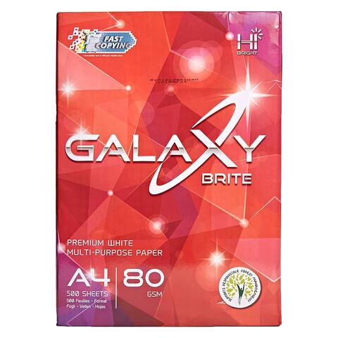 Galaxy Brite A4 Multi-Purpose Paper White 500 PCS