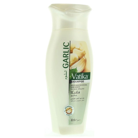 Vatika Naturals Spanish Garlic Natural Hair Growth Shampoo  For Weak Falling Hair  400ml