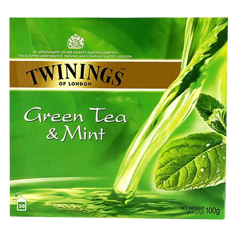 Twinings Green Tea And Mint 50 Tea Bags
