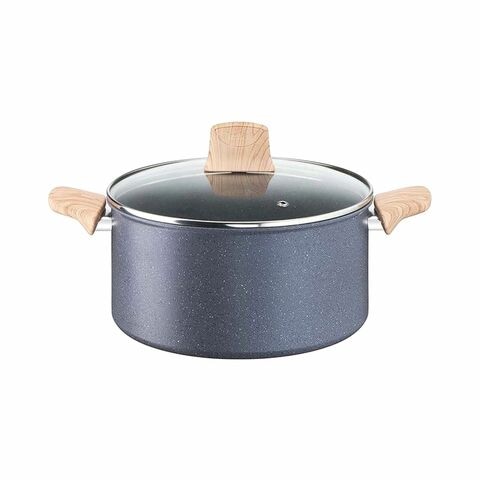 Tefal Natural Force Stew Pot With Lid G2664683 Grey 24cm