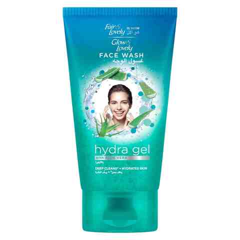 Glow &amp; Lovely Formerly Fair &amp; Lovely Face Wash With Aloe Vera Hydragel To Reduce Spots &amp; Blemishes 150ml