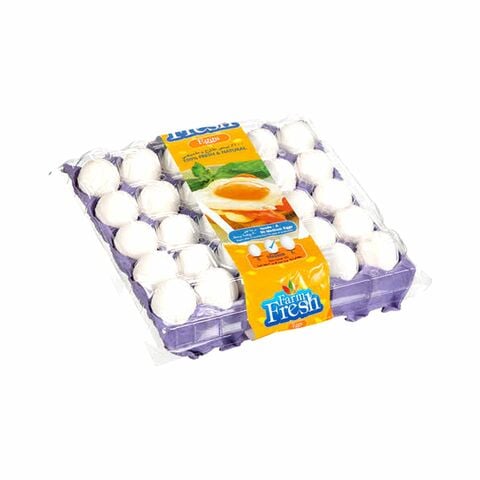 Farm Fresh White Eggs Medium 30 PCS