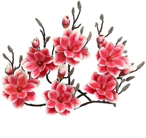 Buy Yatai Pack of 6 Yulan Magnolia Artificial Flowers - Fuchia Online -  Shop Home & Garden on Carrefour UAE