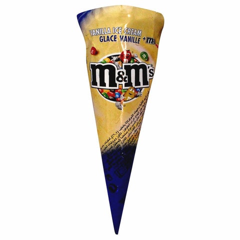 M&amp;M&#39;s Vanilla Flavoured Ice Cream Cone 110ml