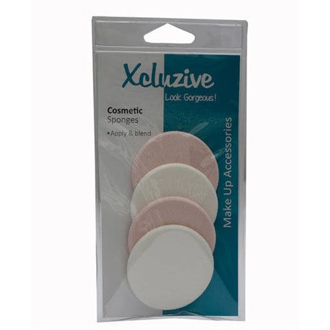 Xcluzive Latex Cosmetic Sponges Multicolour 4 count