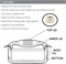 BESTO Marbello White Casserole, Hot Pot with Plastic Lid Set of 3 (1500ml,2000ml,25000ml) Made of Food Grade Virgin Plastic