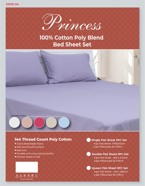 Queen flat deals sheet size