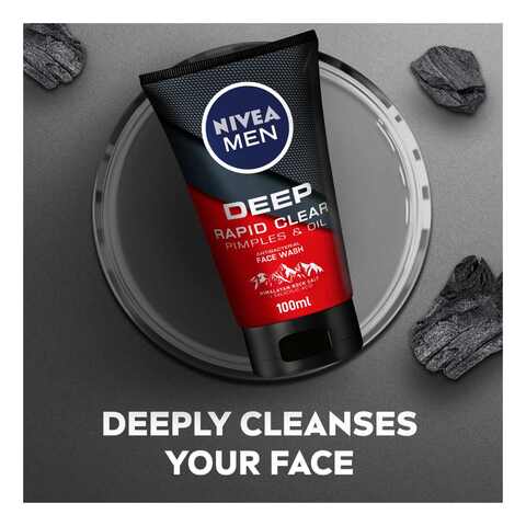 NIVEA MEN Deep Pimples And Oil Anti-Bacterial Face Wash 100ml