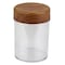 Evelin Jar With Lid Round Wood 2 Liter