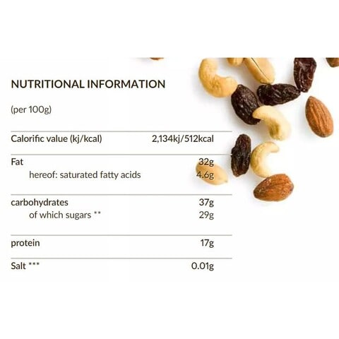 Seeberger Snack 2Go Roasted Nut And Raisin Mix 50g