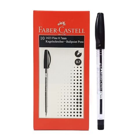 Faber-Castell Ballpoint Pen 1423 Black 0.7mm 10 PCS