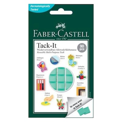 Faber Castell Tack-it Removable Reusable Adhesive Wall Art Craft Pack of 2  