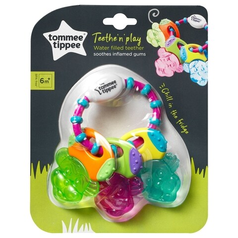 اشتري Tommee Tippee Teethe N Play Water Teether, (6 Months +) Multi Colour في الامارات