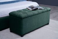 PAN Home Home Furnishings Emirates Gigastorage Bench Chanel Olive Green