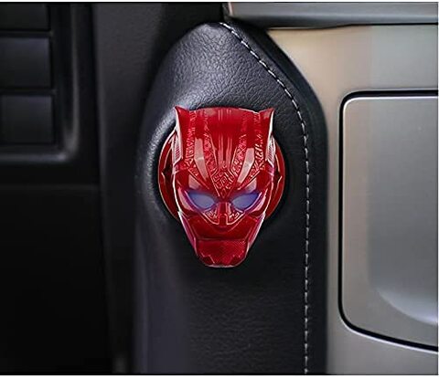 Car Engine Start Button Cover ABS General Motors Ignition Switch Trim Cover (Tiger Red)