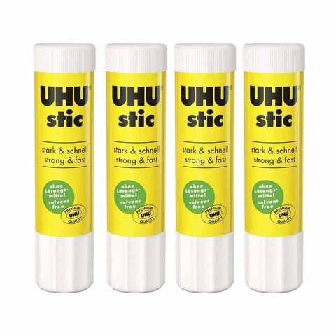 UHU Glue Stick 8.2g 4 Pieces Pack