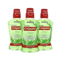 Colgate Maxfresh Plax Antibacterial Mouthwash With Natural Tea Extract Green 500ml Pack of 3